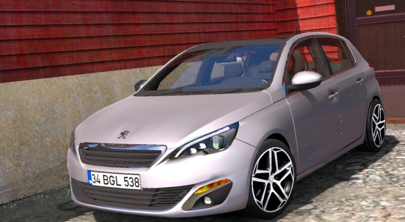 Carro – Peugeot 308 V1R90 Para ETS2 1.43.X Por Trzpro