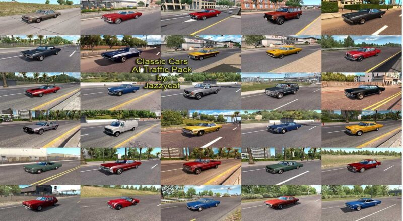 Classic Cars AI Traffic Pack da Jazzycat v6.4 Mods ATS