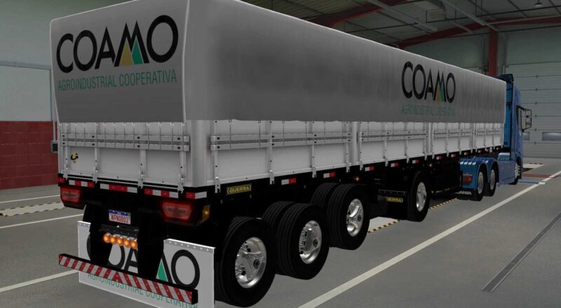 Skin Reboque Guerra Graneleiro Wpneves Coamo 1.43 ETS2