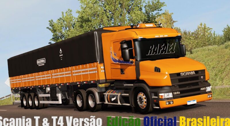 Caminhão – Scanias T e T 124G Edit BR Para V.1.43.X By: Rafael Alves