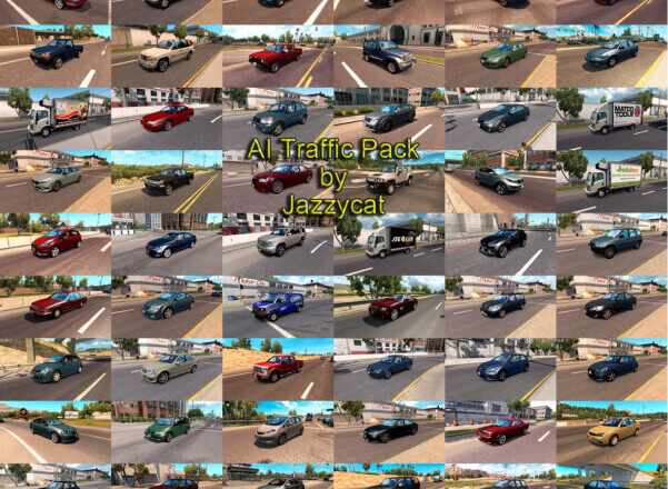 [ATS] AI Cars and Vans in Traffic Pack v12.6 [1.43] • ATS mods