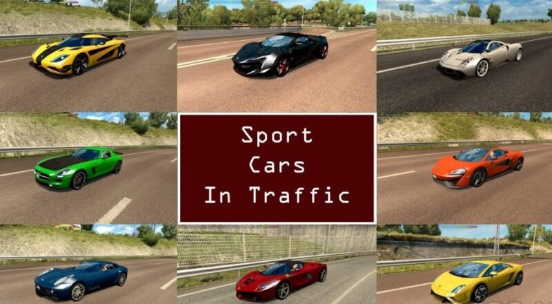 Mod – Pack de Carros Esportivos P/ o Tráfego V.9.9 Para V.1.43.X By: TrafficManiac