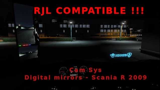 Espelhos digitais Scania RJL v1.0 ETS2