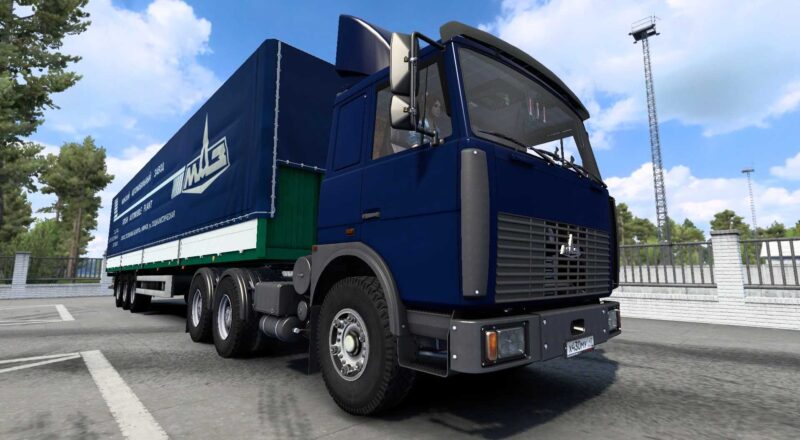 MAZ 6422 (1981) + Trailer 1.43 ETS2 – Euro Truck Simulator 2 Mods