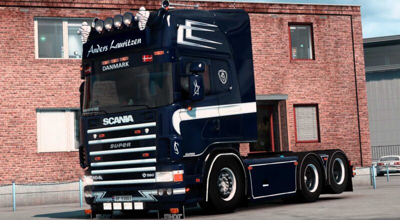 Scania R4 Anders Lauritzen 164L Skin v1.0 ETS2