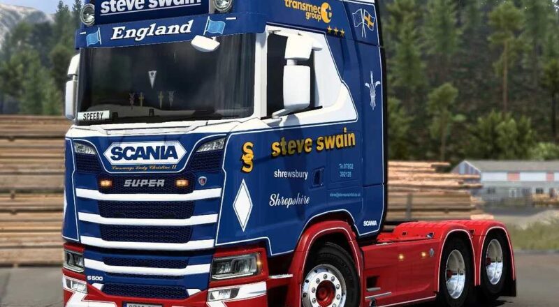 Steve Swain Scania NG Skin v1.1 ETS2 – Euro Truck Simulator 2 Mods