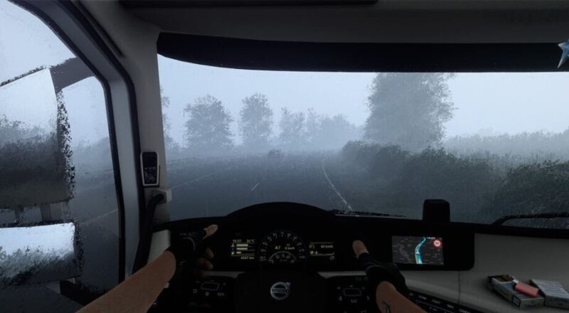 Mod – Chuva Fria, Úmida e Forte V.0.2.6 Para V.1.44.X By: Darkcaptain – Euro Truck 2