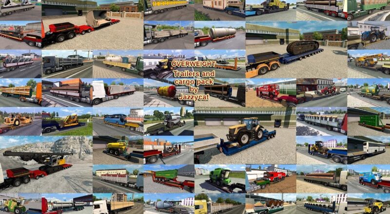 Reboque – Pack de Cargas e Reboques Overweight V.10.6.1 Para V.1.43.X By: Jazzycat – Blog Euro Truck 2