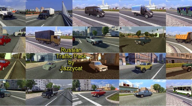 Mod – Pack de Tráfego Russo V.4.0.1 Para V.1.44.X By: Jazzycat – Blog Euro Truck 2