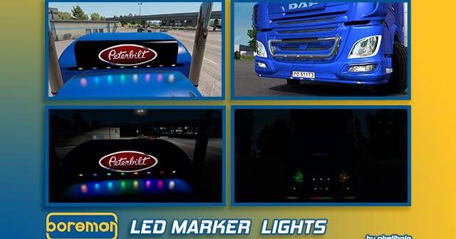 Mod – Pack de Luzes Led Boreman Marker Para V.1.44.X By: Obelihnio – Blog Euro Truck 2