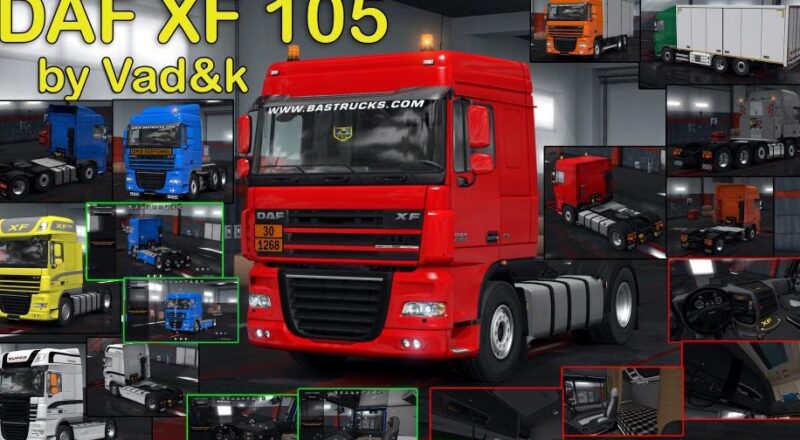 Caminhão – Daf XF 105 V.7.8.1 Para V.1.44.X By: Vadik – Blog Euro Truck 2