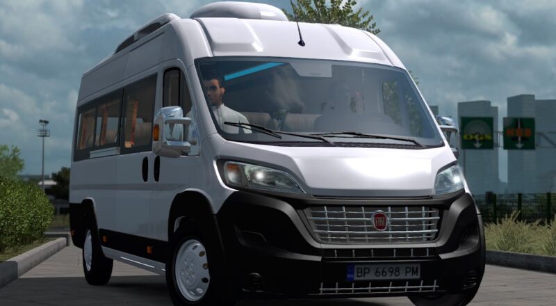 Carro – Van Fiat Ducato V1R100 Para V.1.44.X By: Trzpro – Euro Truck 2