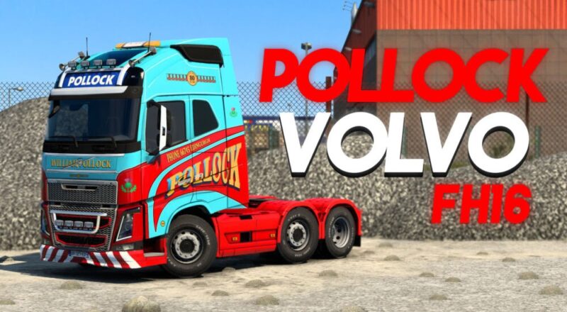 Skin – Pollock Scotrans Volvo FH16 Para V.1.44.X By: Pefez – Euro Truck 2