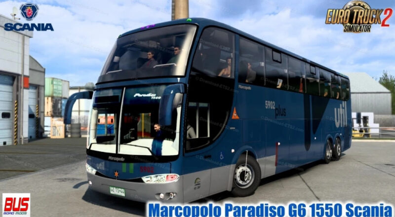 Ônibus MARCOPOLO PARADISO G6 1550 LD SCANIA 6X2 + SKINS BR 1.43.X