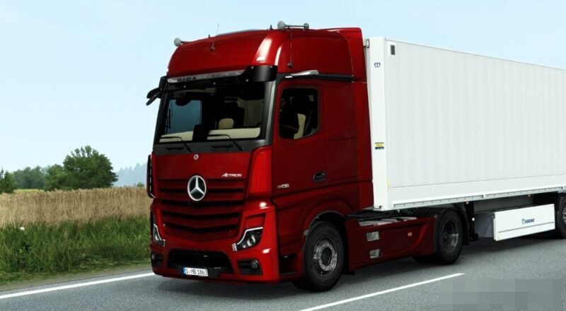 Caminhão – Mercedes Benz New Actros 2019 V.1.8 Para V.1.44.X By: Harald-RS – Blog Euro Truck 2