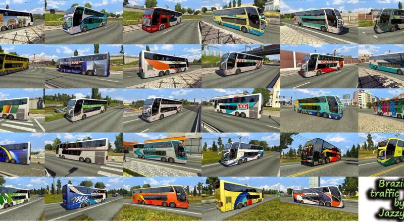 Pack de Carros e Ônibus Brasileiros V.4.4.1 Para o Tráfego Para V.1.44.X