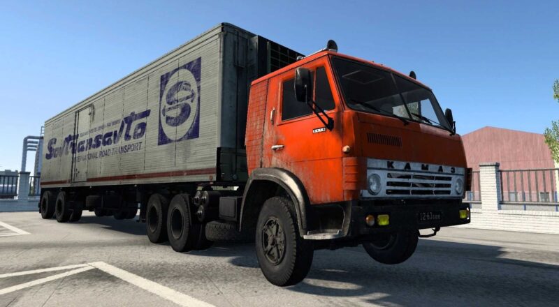 CAMINHÃO KAMAZ 5410 MODIFICADO OQ37 + REBOQUES Fixos 1.46 ETS2