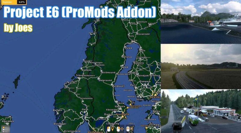 Projeto E6 – Promods Addon Hotfix v2.1 1.46 ETS2