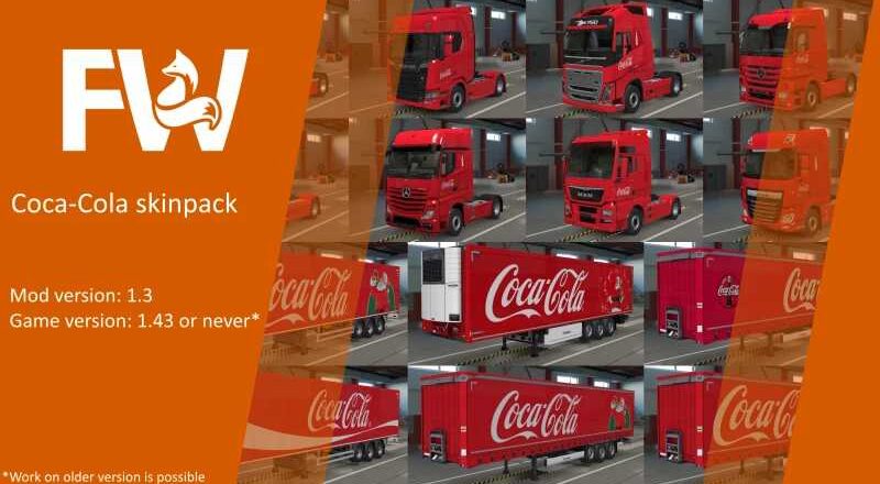 Coca-Cola Skinpack by Mr.Fox v1.3 ETS2