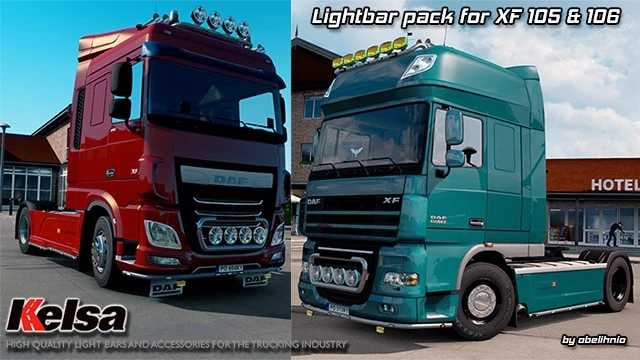 Kelsa Lightbars for DAF XF 105 & 106 v2.4 ETS2