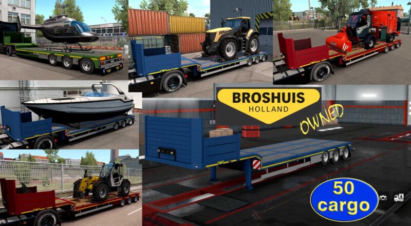 Reboque próprio com excesso de peso Broshuis v1.2.12 ETS2