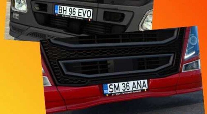 Romanian Licences Plate Pack for Trucks v1.0 ETS2 – Euro Truck Simulator 2 Mods