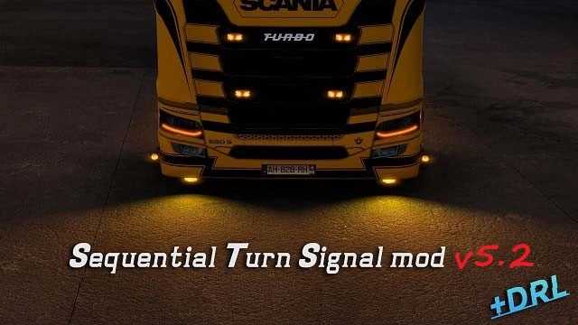 Sequential Turn Signal mod v5.2 1.46 ETS2