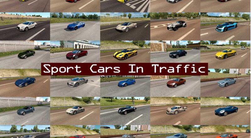 Sport Cars Traffic Pack by TrafficManiac v11.4 ETS2