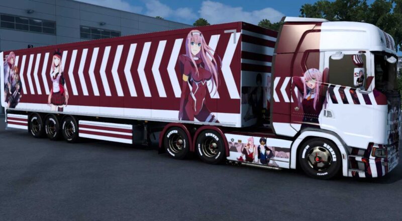 ETS2 – Zero Two Anime Skin 1.46