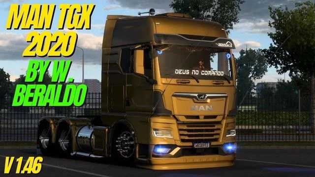 MAN TGX 2020 por Beraldo v1.46 ETS2