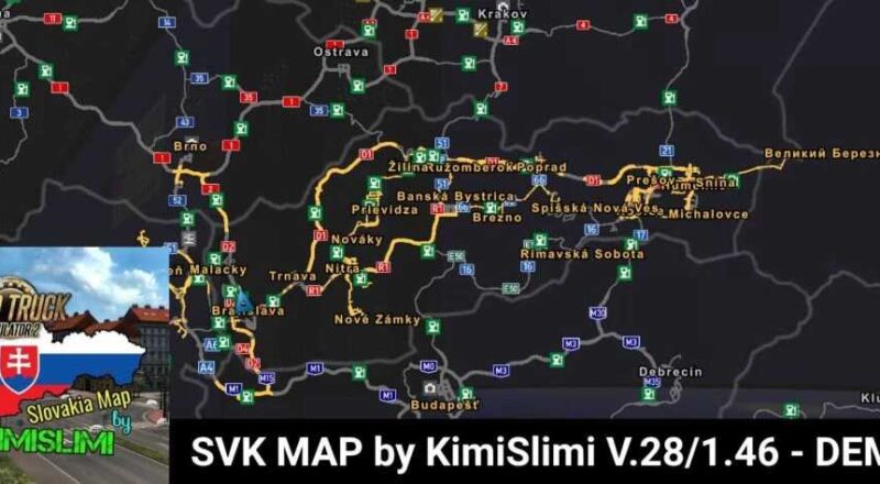 SVK MAP por KimiSlimi V.28 ETS2