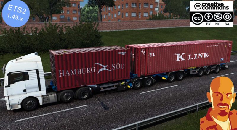 D-TEC FLEXI-TRAILER CONTAINER TRAILER 1.49.x ETS2