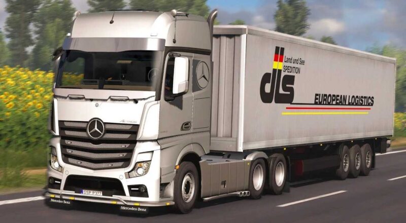 MERCEDES ACTROS MP4 RETRABALHO V3.5 ETS2