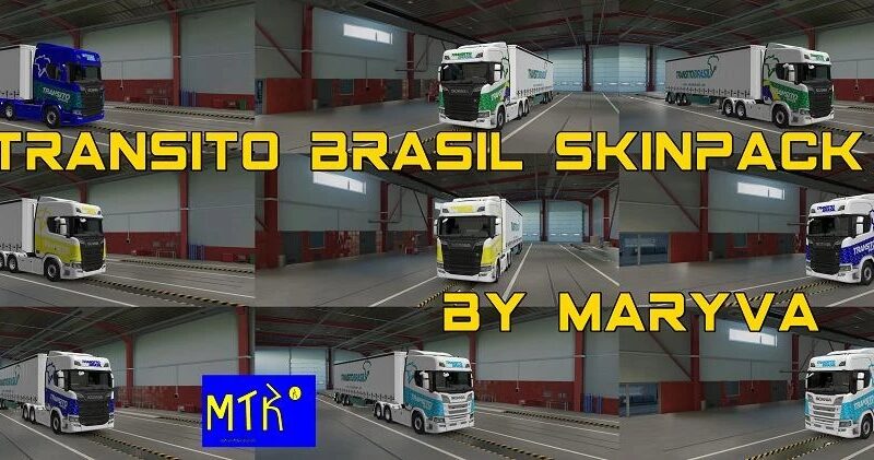 Pack de Skins Brasileiras para trafego de Caminhões V2.0 ETS2 1.47