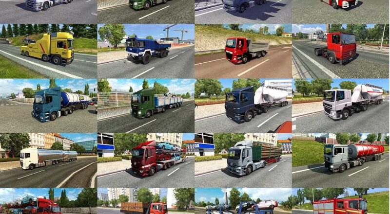 Pacote de tráfego de caminhões por Jazzycat v9.1.6 ETS2