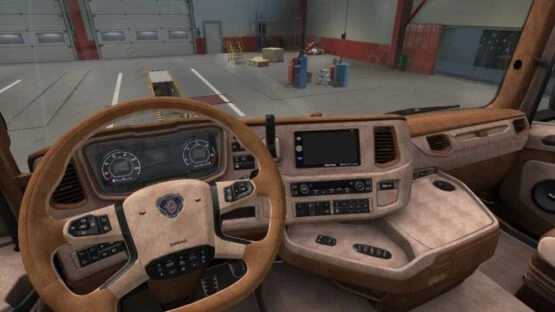 Interior luxuoso Scania Nextgen Vabis V8 Original 1.51 ETS2