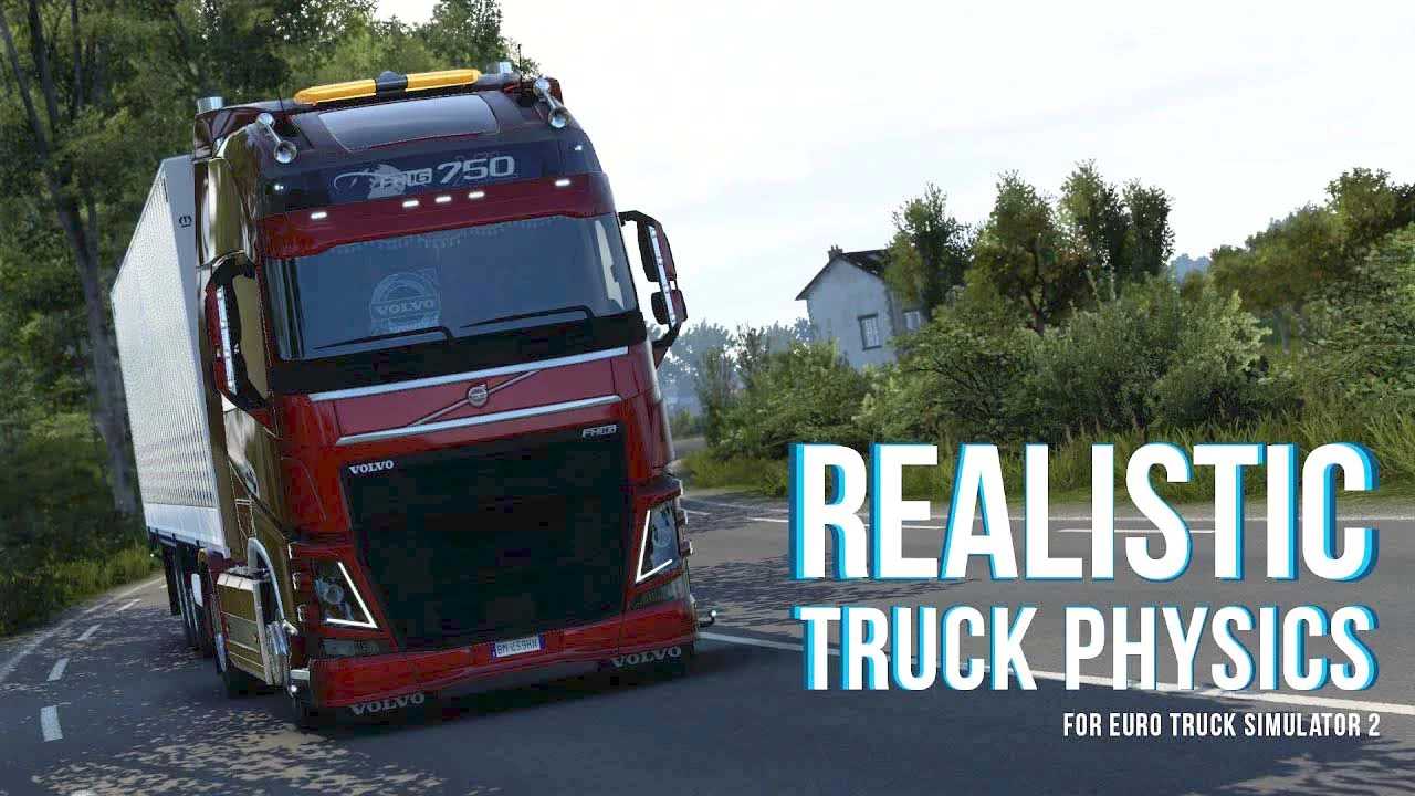 Mod Física de caminhão realista Mod v9.0.5 ETS2 1.50