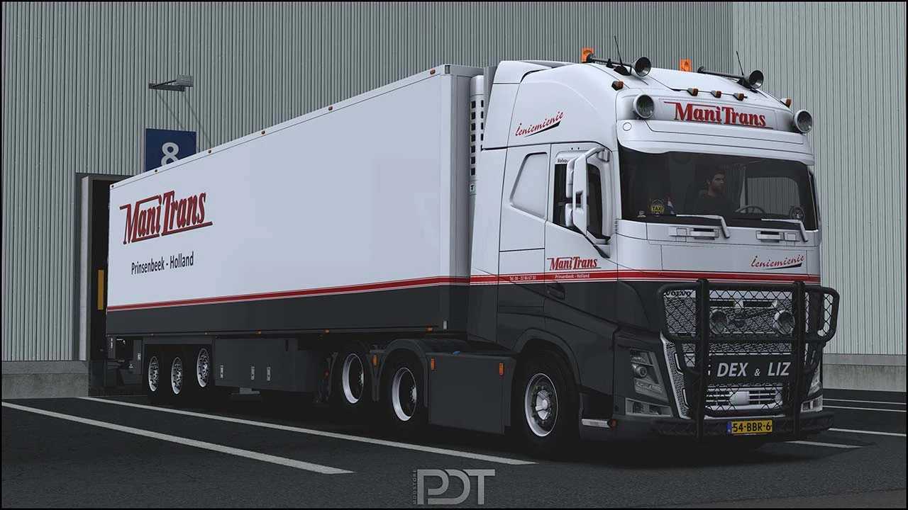 Volvo FH12 + Reboque ManiTrans v3.0 ETS2