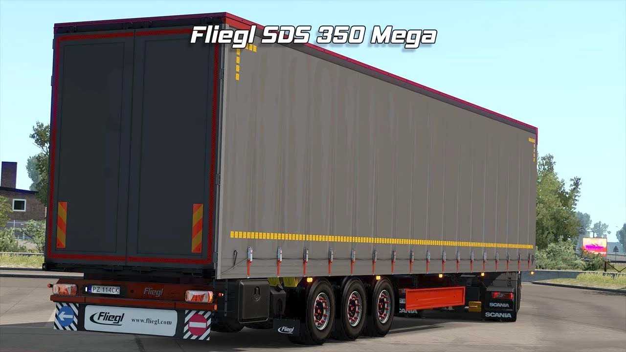 Mod Fliegl SDS 350 Mega Trailer v2.7.3 ETS2