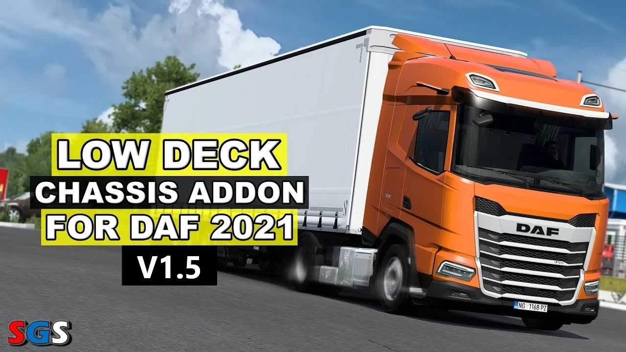 Complemento de chassi de deck baixo para DAF 2021 por Sogard3 Fix v1.5 ETS2