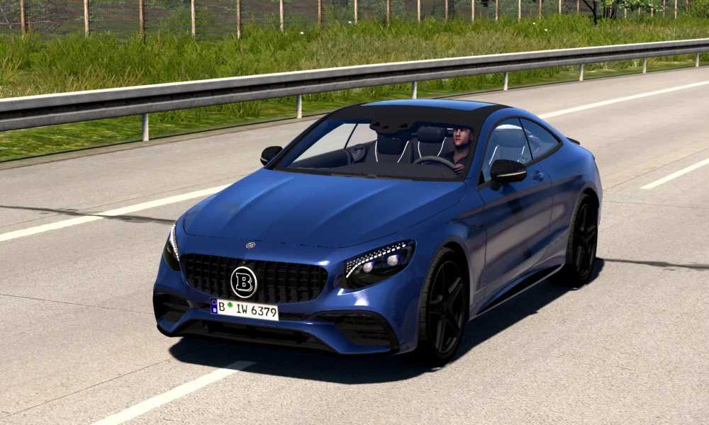 Mod Carro Mercedes AMG S63 Coupé Brabus 800 2019 v1.0 1.51 ETS2