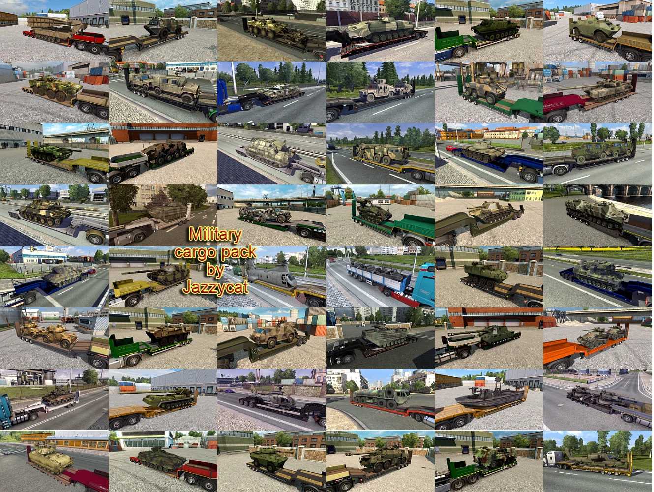 Pack de carga militar da Jazzycat v6.7.6 – ETS2 1.51