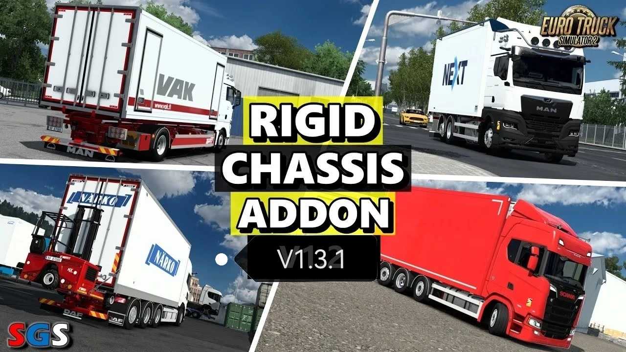 Complemento de chassi rígido por Kast v1.3.1 ETS2