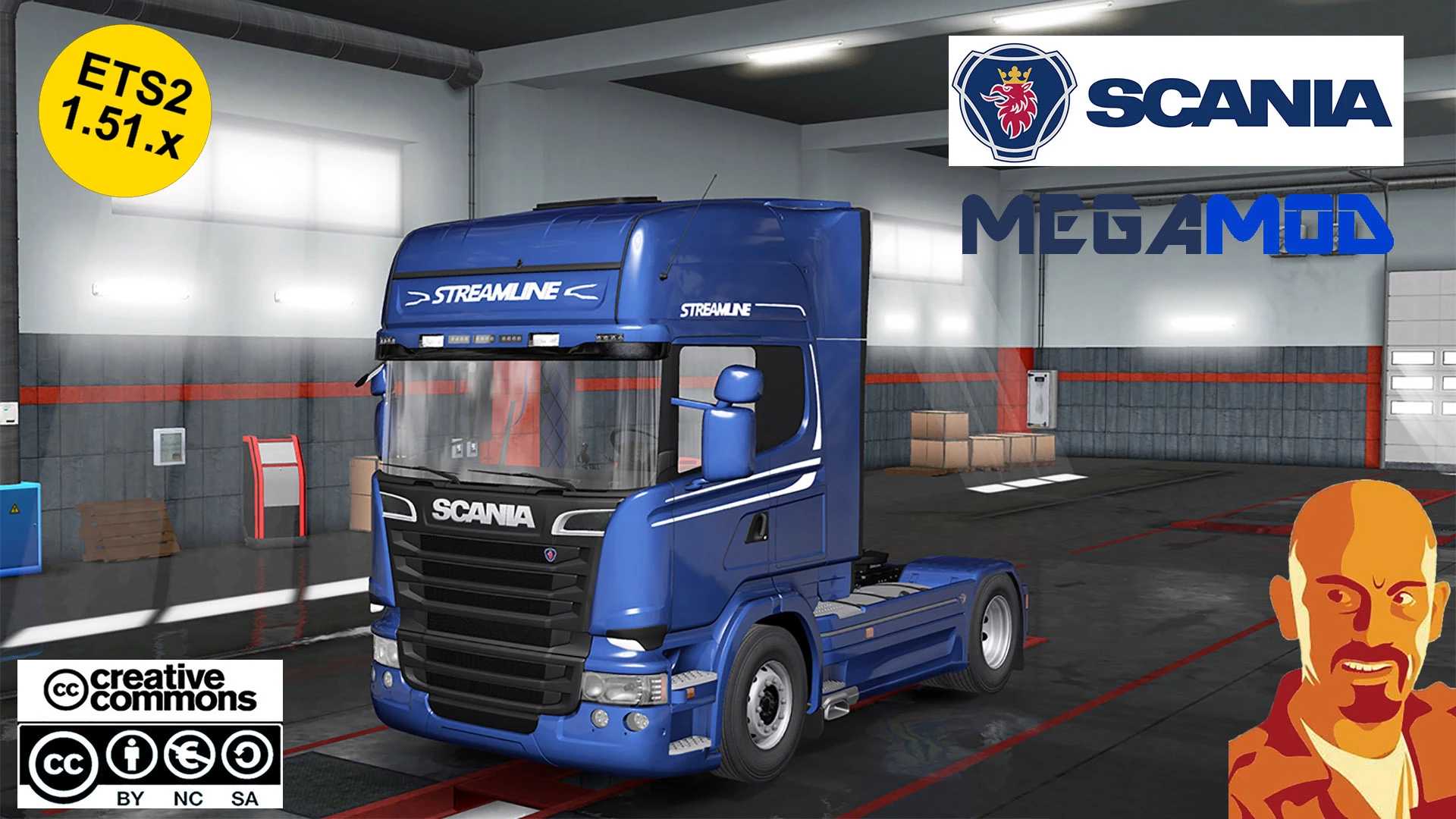 Caminhão – Scania MegaMod V.5.1 – ETS2