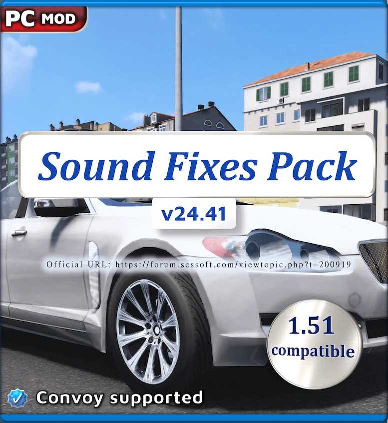 Correção Sound Fixes Pack v24.41 ETS2