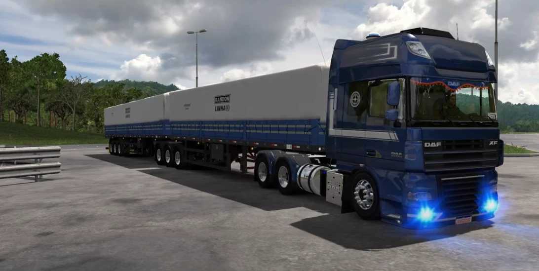 Caminhão – DAF XF BR RAG no 9 Eixos 1.51 – ETS2