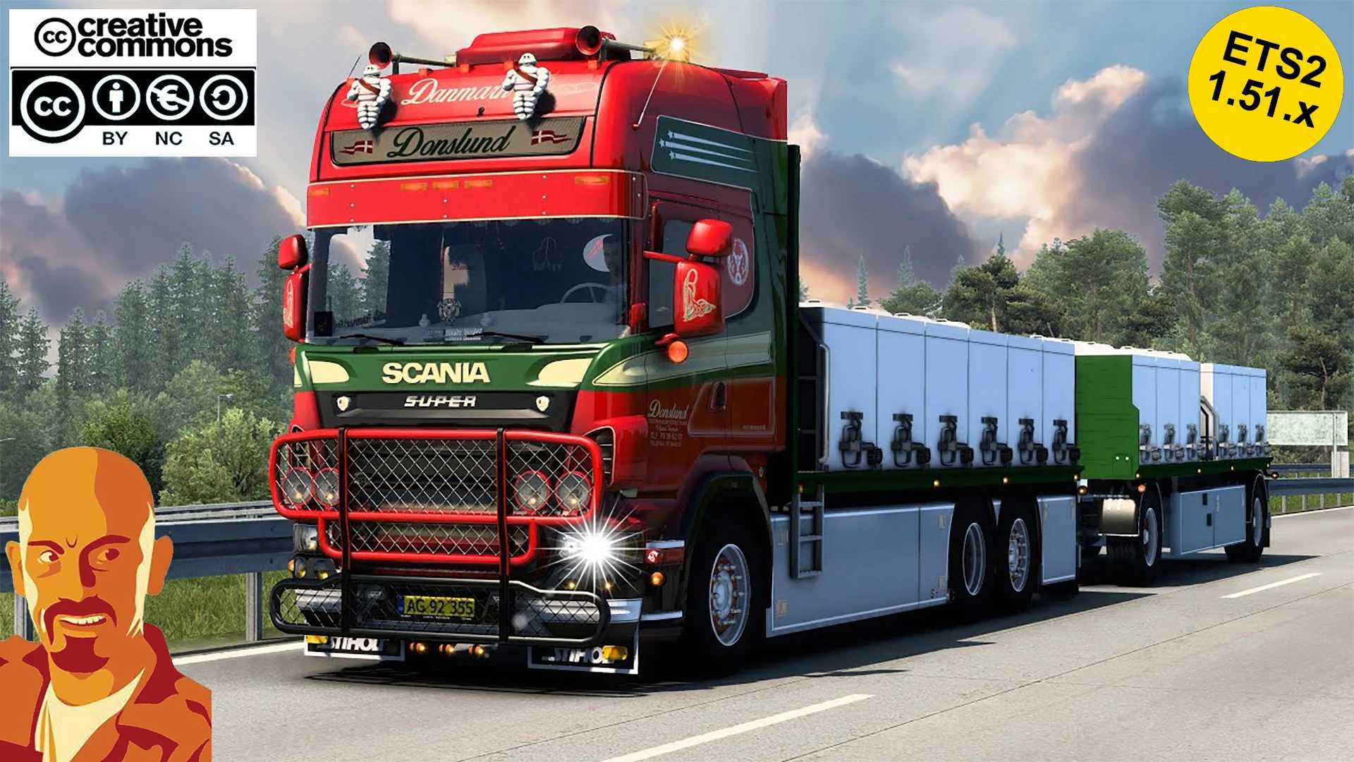 Caminhão – Scania R560 Donslund + Trailer v5.2.1 1.51 – ETS2